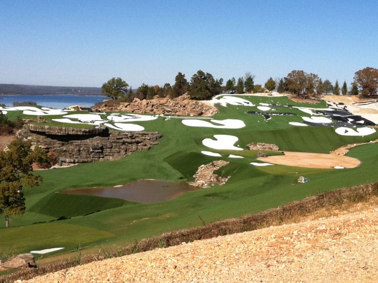 A golf facility at Top of the Rock in Branson, MO, completed by Southwest Greens of Florida