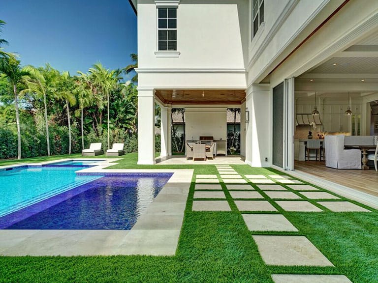 A lawn area completed by Southwest Greens of Florida